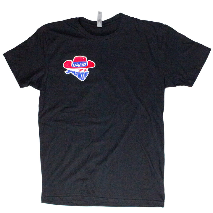 Valid Bandit Black Tee Red and Royal