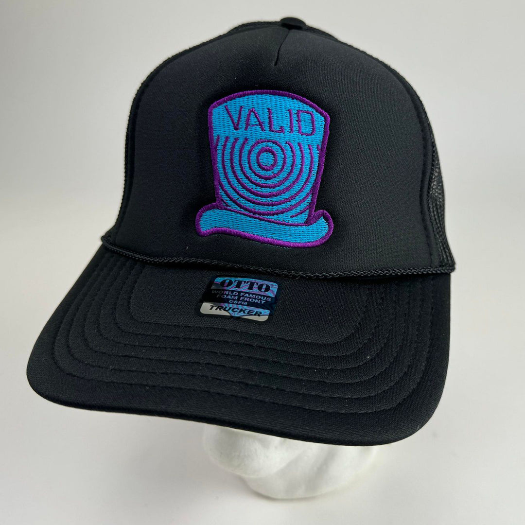 Fruntz Black Trucker Contact Blue & Purple
