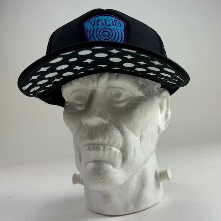 Fruntz Black Trucker Contact Blue & Purple